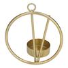 2pcs Wall Mounted Round Metal Candle Holder Golden Geometric Candle Sconce  Bedroom Wall Decor