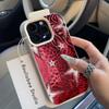 HOT Luxury Red Leopard Print Star Lichee Leather Pattern Phone Case For Redmi Note 14 13 12 11 10 9 8 Pro Plus 4G 5G Cover