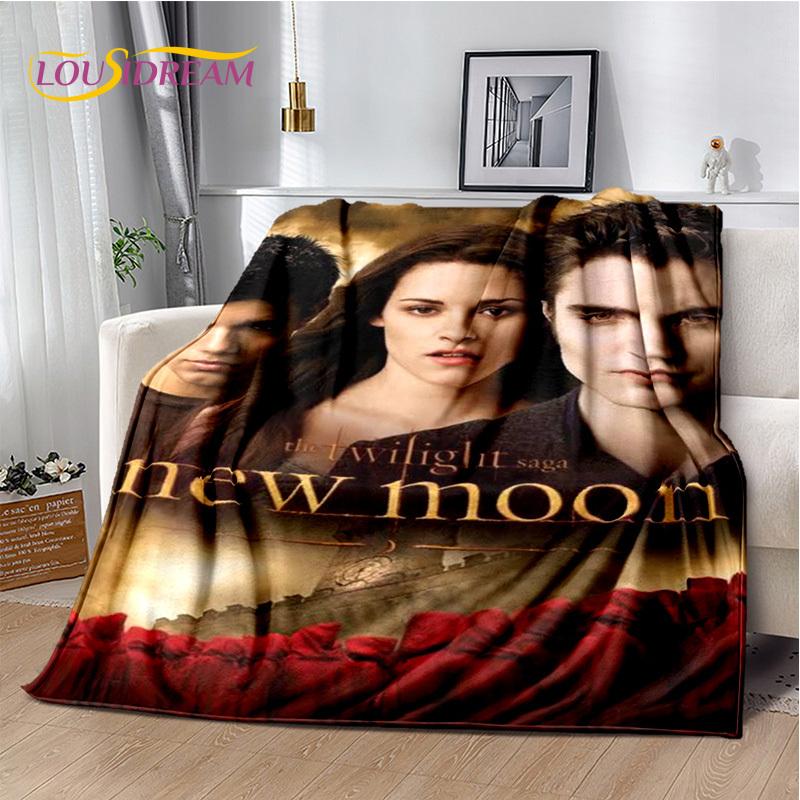 Twilight Saga Series Edward Bella Movie Soft Blanket,Soft Throw Blanket for Home Bedroom Bed Sofa Picnic Travel Cover Child Gift
