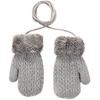 (Proiettore)Guanti caldi ispessiti per bambini in maglia invernale per bambina e bambino