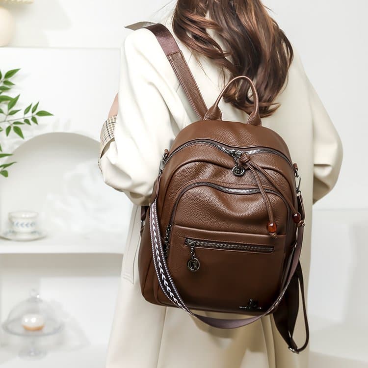 Lychee pattern backpack single shoulder dual-purpose women's backpack