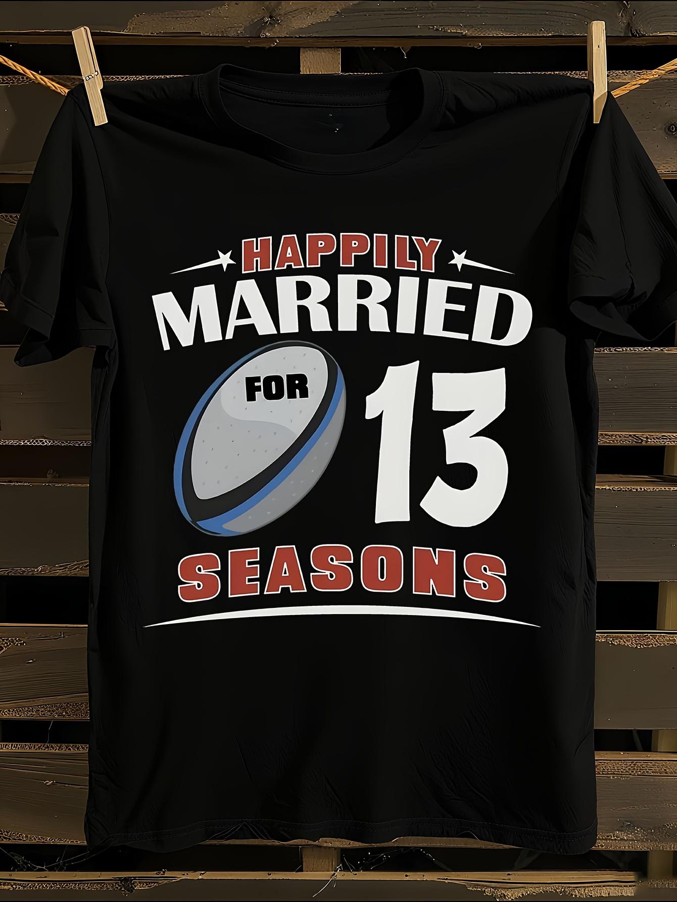 13th Wedding Anniversary Rugby Tshirt XXL