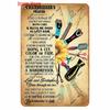 Vintage Hair Stylist Metal Tin Sign Tattoo Artist Metal  Retro Hairdressing Salon  Room Wall  Home Decor 8x12 inch