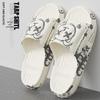 Printed Non-Slip EVA Slides: Men's & Women's Soft Sole Summer Slippers for Home & Outdoor Use