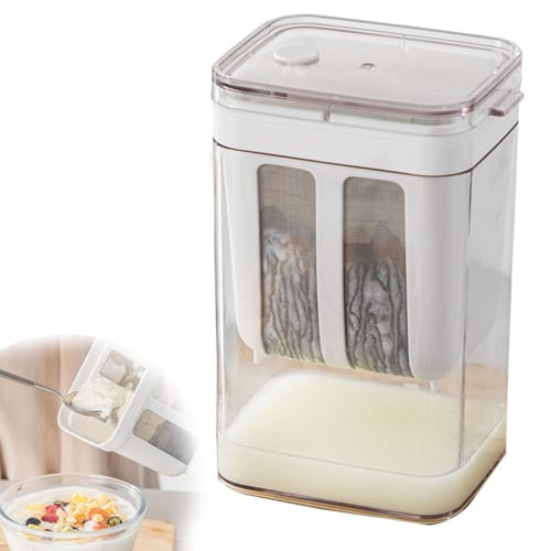 Reusable 1100ml Yogurt Strainer, Strainer Container for Straining Yogurt, Suitable for Homemade Soy Milk and Milk.