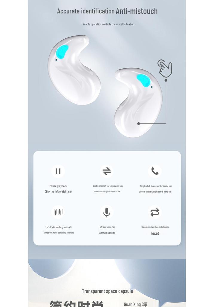 Bluetooth Earphones Q12: Two Pairs, High-Quality Wireless In-Ear, Sports & Sleep with Super Long Battery Life