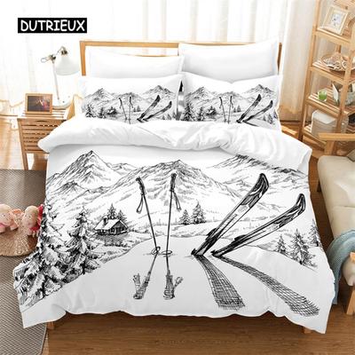 Skiing Bedding Set Duvet Cover Set 3d Bedding Digital Printing Bed Linen Queen Size Bedding Set Fashion Design