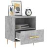 Nightstands (2 pcs) Concrete Grey 40 x 35 x 47.5 cm Particleboard