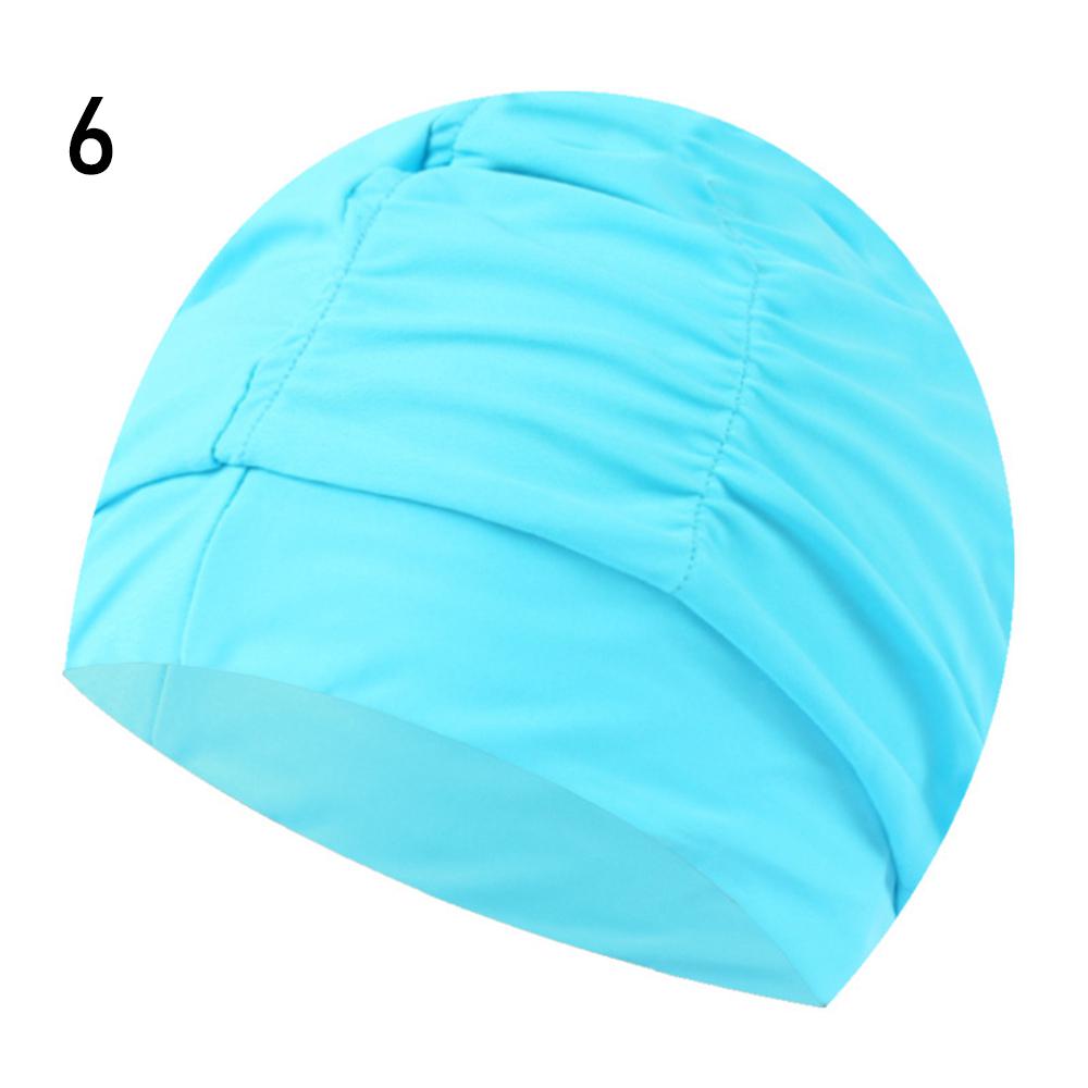 Shower Cap Elastic Nylon Turban Flowers Printed Swimming Cap Pool Bathing Hat Long Hair Protect Waterproof Hats for Men Women