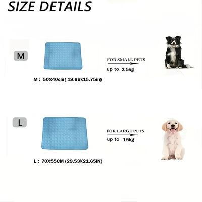 Pet Ice Mats Summer Cat Dog Sofa Nest Bed Cooling Sleeping Pad for Small Dogs Pets Durable Sofa Cooling Pad Blanket