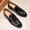 2557 Loafers Men's Casual Leather Shoes Fashion Trend Versatile One-Pedal Tassel Loafers Men's Foreign Trade