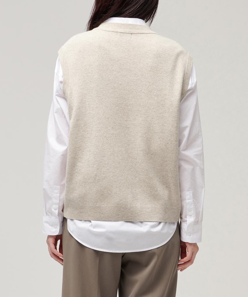 MUSINSA STANDARD WOMAN Women'S Lambswool Knit Vest [Oatmeal]