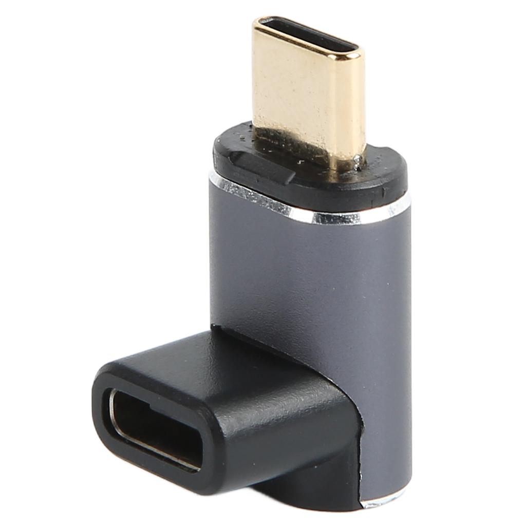 USB C Magnetic Adapter Right Angle PD100W 40Gbps Support 8K Type C Female to Type C Male Magnetic