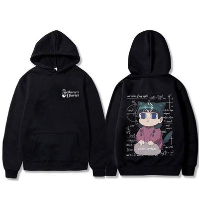 Anime The Apothecary Diaries Maomao Print Hoodie Männer Frauen Lässig Vintage Kapuzenpullover Männlich Übergroßes Fleece Baumwoll-Hoodies