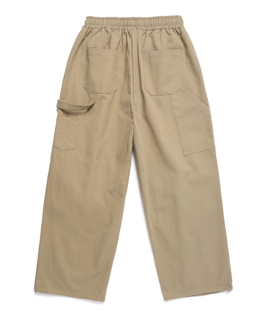 ODDBALLS CLUB Odd Ball Keyring Parachute Carpenter Elastic Pants Beige