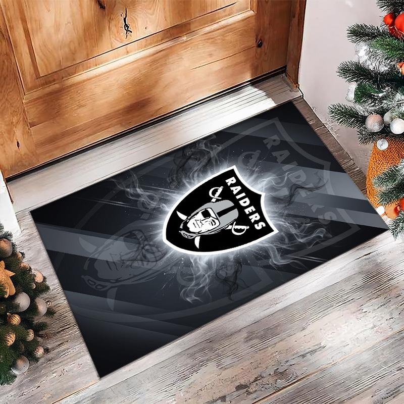 Tappeto in velluto di cristallo Las Vegas Raiders Morbido Anti?Tappetino Antiscivolo Comodo per Casa Soggiorno Camera da Letto Tappeto Decorativo