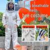 3D Air Cotton Mesh Bee Suit - Breathable, Full Body, Anti-Sting Beekeeping Gear for Honey Harvesting.