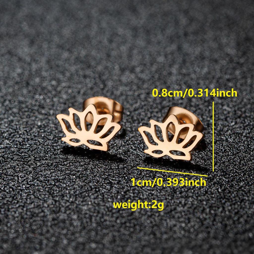 Niszowe Kolczyki Sztyfty ze Stali Nierdzewnej dla Kobiet – Design Żurawia Origami i Renifera, Kolekcja Mody 2025