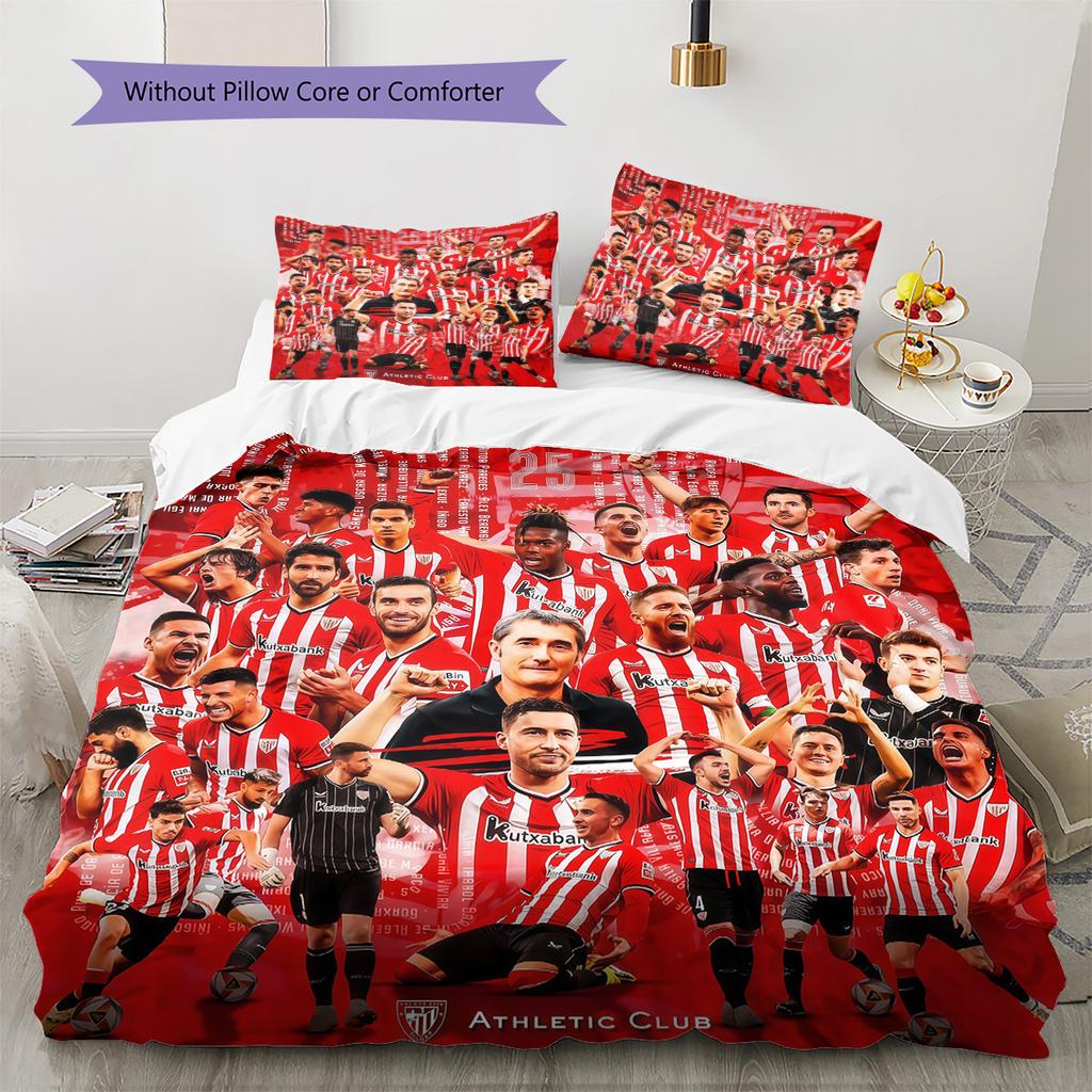 Bilbao Pattern Bedding Quilt Set Quilt Cover Pillowcase Home Decoration Birthday Gift (1 * Duvet Cover + 2 * Pillowcase, Without Core)