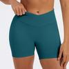 Womens Yoga Shorts With Nylon Fabric For Running And Fitness Activities