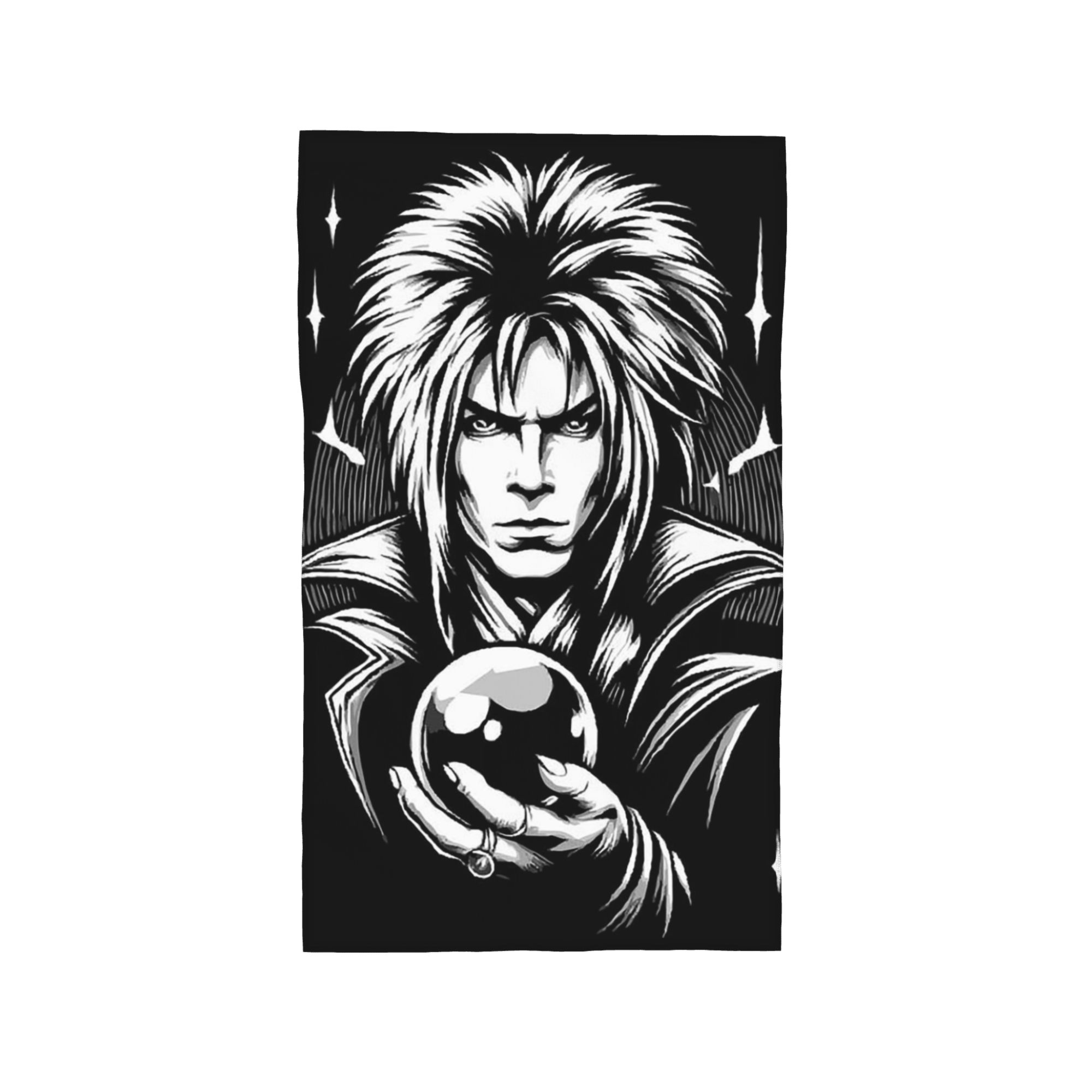 

Jareth The Goblin King Labyrinth- It s Only Forever Soft Face Towel Quick Dry Pool Bath Cotton Towels Breathable W40*H60(CM)