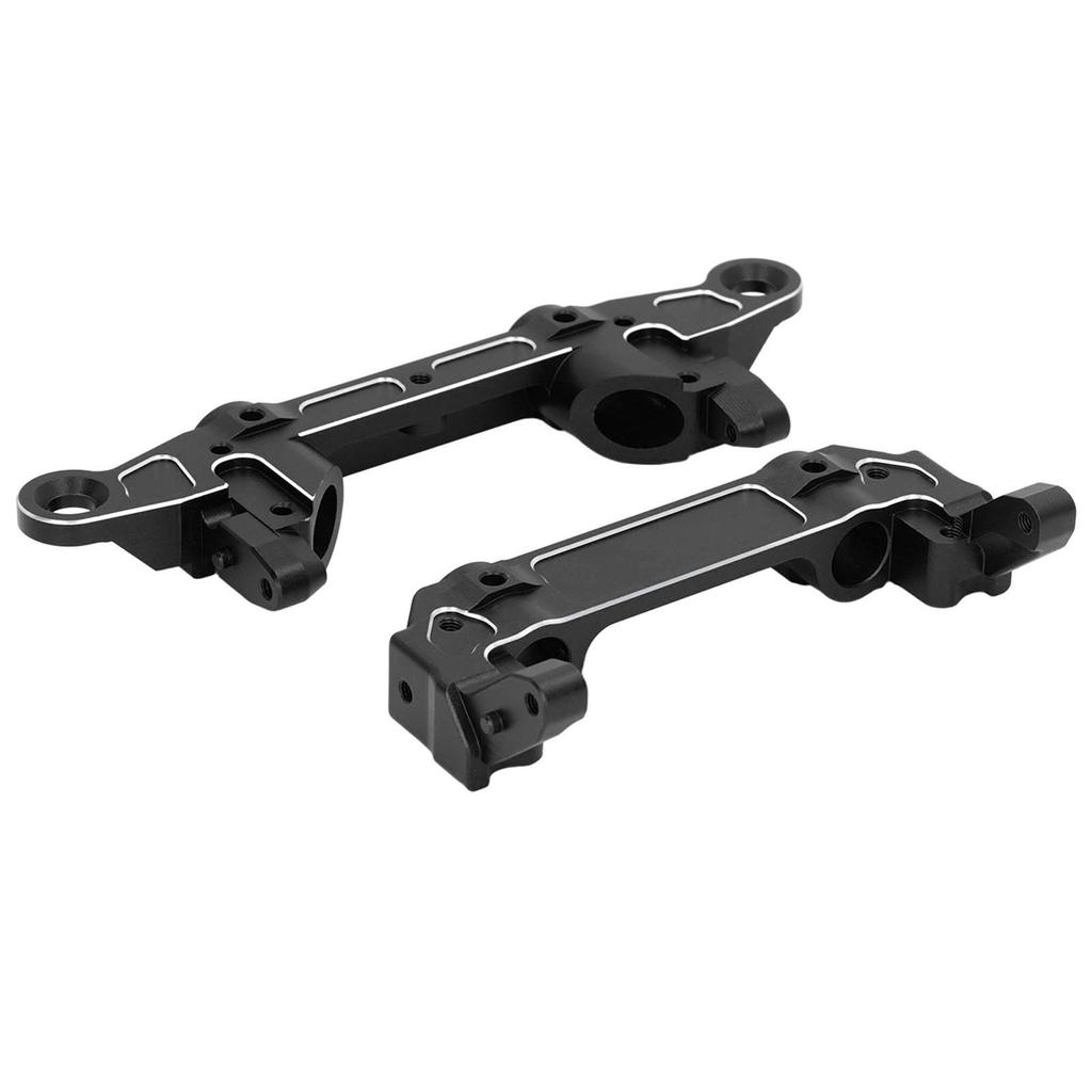 RC Bumper Mount Aluminum Alloy Front and Rear Bumper Mount Upgrade Parts for Axial SCX6 1 6 RC Crawler Car Black