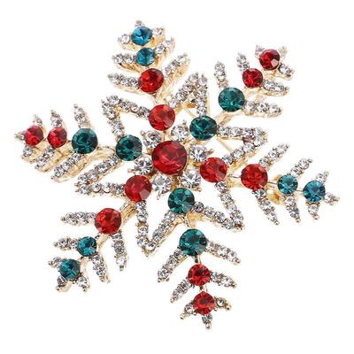 Schneeflocken-Brosche Weihnachts-Serie Für Damen Festliche Zusammenkünfte 1 Packung