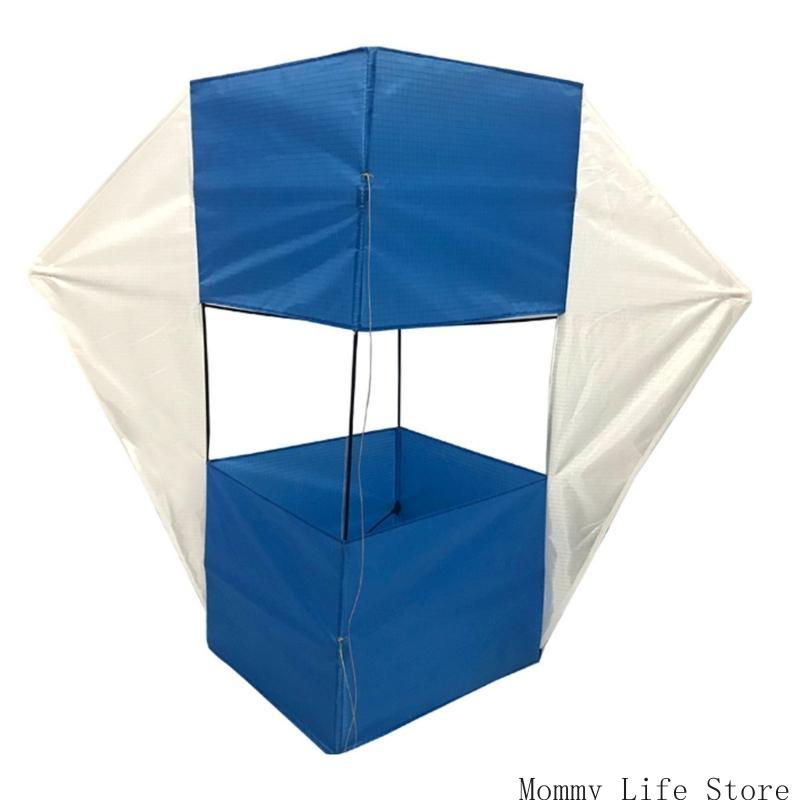 Large Cube Box Kite Soft  Tear-Resistant Outdoor Sports Toy, Colorful Flying Kite For Kids  Adults, Camping  Outdoor Game