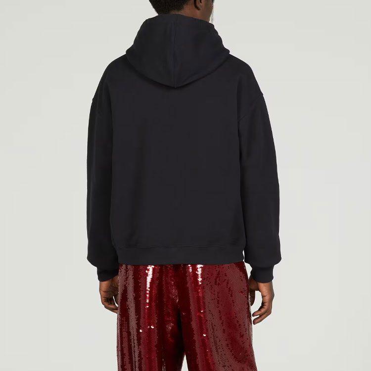 Gucci Sweatshirts Men's Black Hooded Non Detachable Moderate 700120-XJFL9-1152