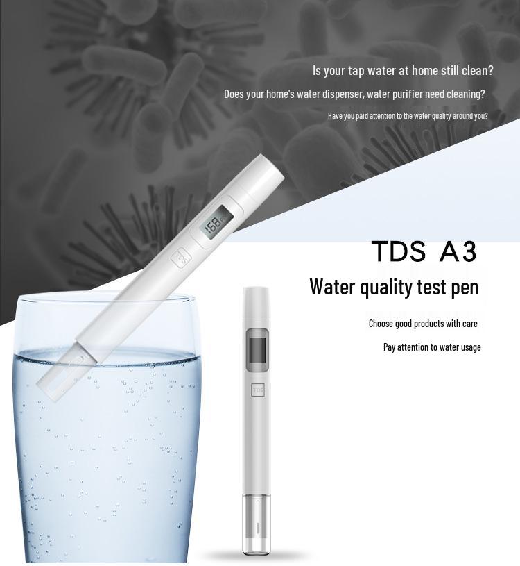 Hochpräziser TDS Wasserqualitäts-Teststift - Tragbar, Neues Modell, Smart Meter für den Haushaltsgebrauch