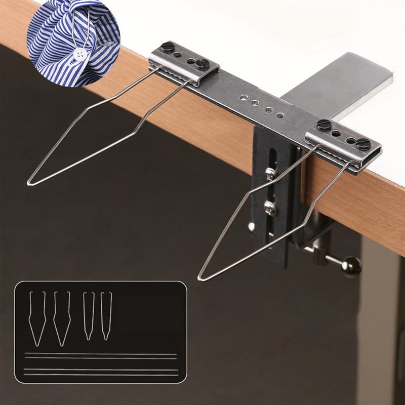 Knopfhilfe Werkzeug Verstellbares Doppelkopf-Hilfswerkzeug Knopfhilfe Werkzeug Nähmaschinenzubehör Manuelle Klemme Knopf