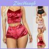 Pyjamas Womens Set Nightwear Ladies Cami Shorts Pjs Lingerie Sexy 2pcs Sleepwear