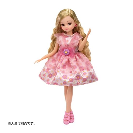 TAKARA TOMY Licca-chan Dress LW-01 Sweet Bouquet, Dress-up Doll Accessory, Pretend Play Toy, Ages 3