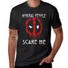 Normal People Scare Me T-Shirt Customs Plus Size Tops T-shirts for Men Cotton