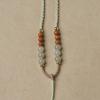 Handmade Woven Ruyi Jadeite Pendant Necklace with Four-Strand Cord