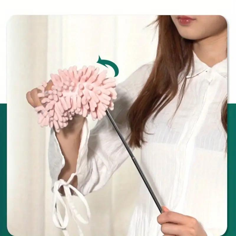 1PCS Feather Duster Long Telescopic Duster Magic Static Duster Brush Extendable Portable Mini Durable Washable