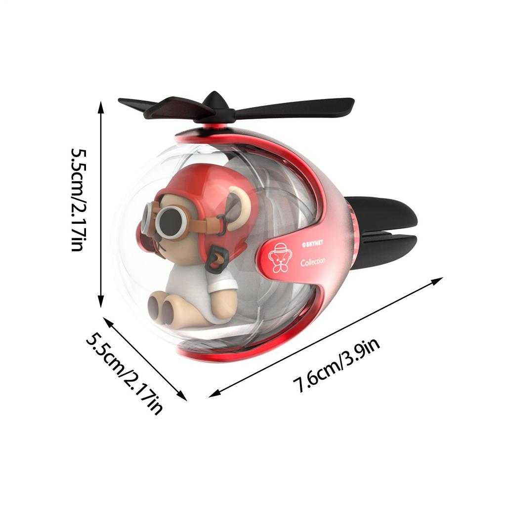 Cartoon Cute Dog Car Air Freshener Flying Ball Car Aroma Diffuser Rotating Propeller Outlet Fragrance Auto Interior Accessories