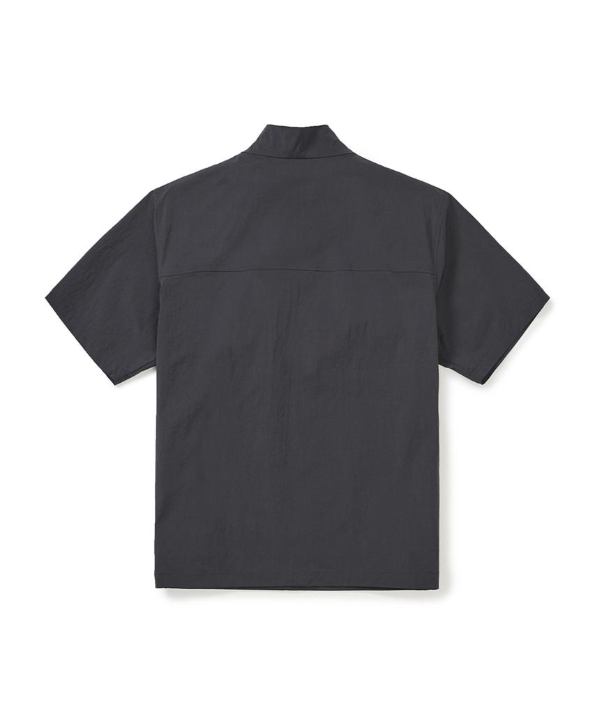 Snowpeak Apparel Root Stand Neck Short Sleeve Anorak (S25Mmran64) Charcoal