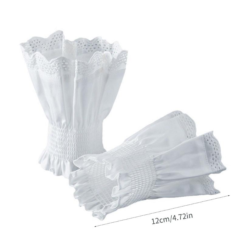 False Lace Cuffs Sweater Decorative Wristband False Flared Sleeves Detachable