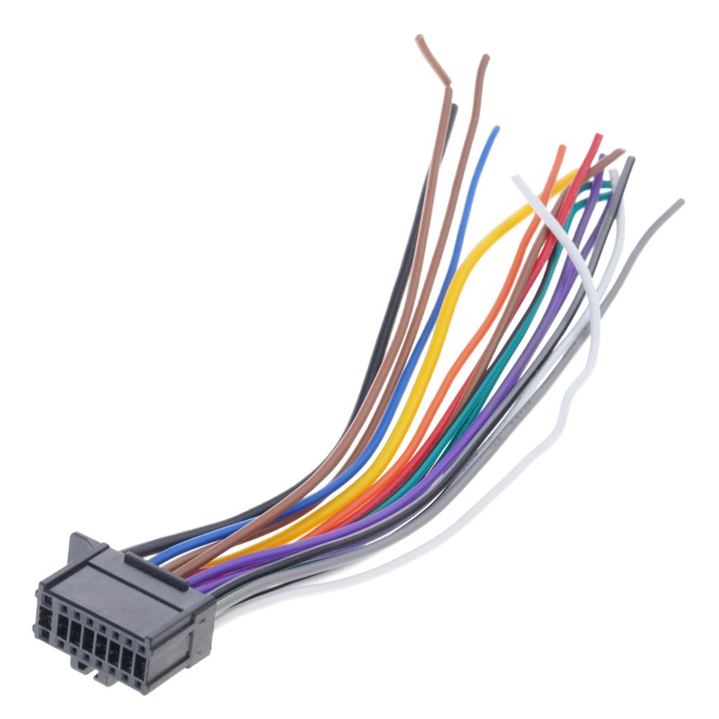 16 Pin Plug Connect Wiring Harnesses Cable Radio Multimedias Player Car Sockets Modification