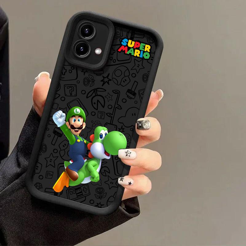 Super-Bros Phone Case for Marios Motorola Moto Edge 40NEO 50 Pro 60 Fusion G05 G14 G15 G24 G32 G35 G52 G53 G60 G75 G84 G85 Cover
