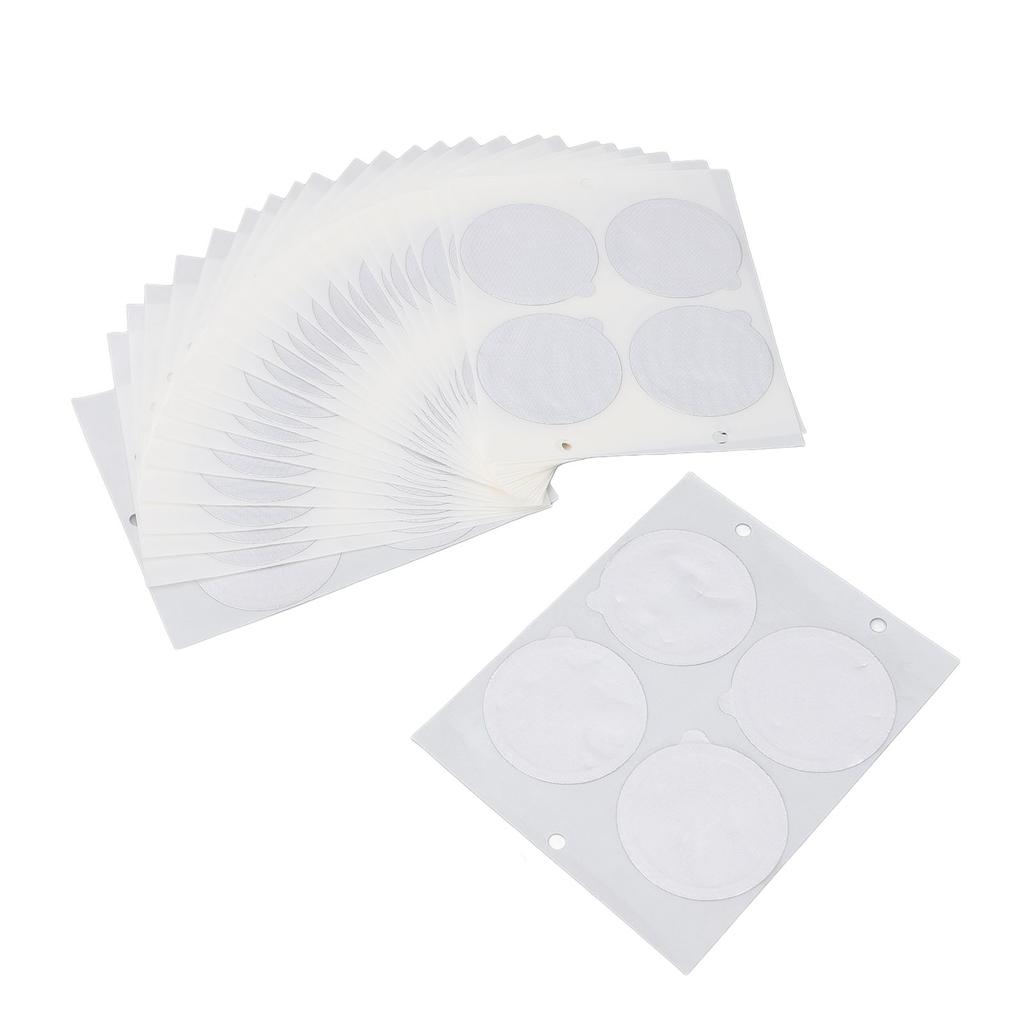 25PCS Aluminum Foil Lids for Coffee Capsules Disposable Coffee Pods Stickers Covers Seals with 100PCS Round Filter Paper