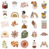 50 Small Fresh Boho Graffiti Stickers Trolley Case Guitar Scooter Water Cup Waterproof Stickers