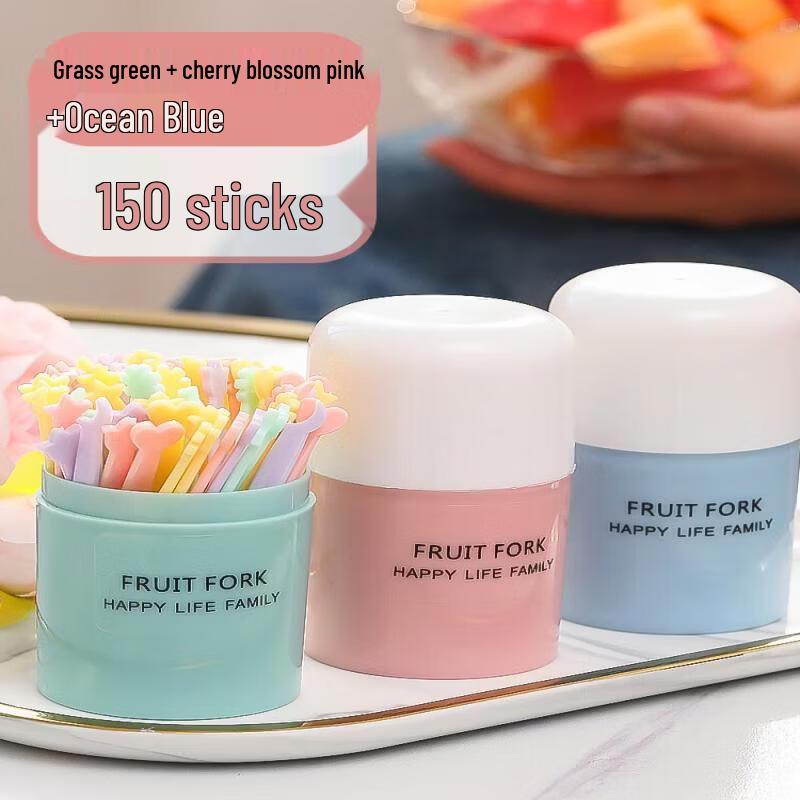 ZISIZ Disposable Plastic Fruit Forks Set