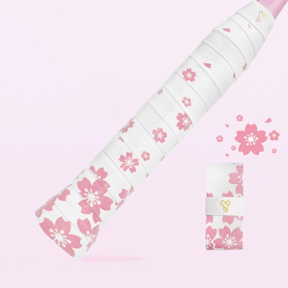 Non-Slip Badminton Handle Wrap Tape Sakura Print Tennis Racket Grip Tape Racquet Supplies