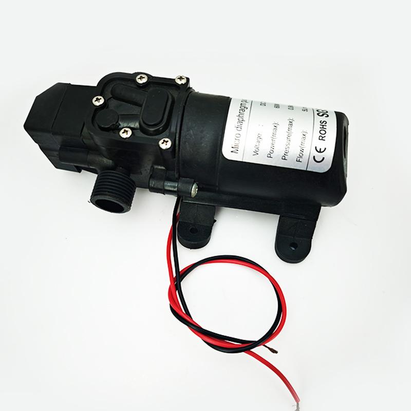 DC 12V 60W 120PSI 3-5L/MIN Agricultural Electric Pump Small High Pressure Diaphragm Water Sprayer Car Wash Pumping Experiment
