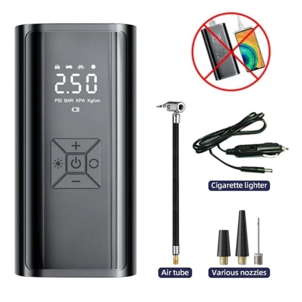 

150PSI портативный автомобильный воздушный компрессор 8000mAh 120W электрический беспроводной насос для накачивания шин для мотоцикла велосипеда лодки AUTO Tire Balls