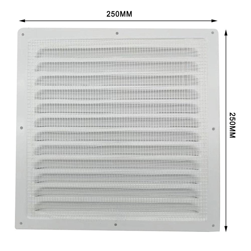 1pc 150/200/250/300mm Aluminum Louvered Vent Grille Cover Square Vent Insect Screen Cover Suitable For Covering Wall Ceiling