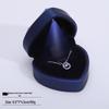 Heart-shaped LED Jewelry Storage Box for Rings, Necklaces, and Pendants