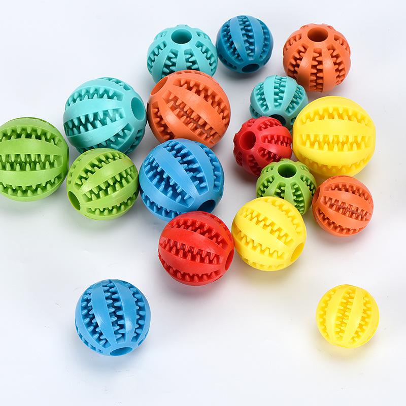 Durable TPR Rubber Molar Ball for Dogs - Bite-Resistant Toy for Golden Retrievers & Teddy Breeds